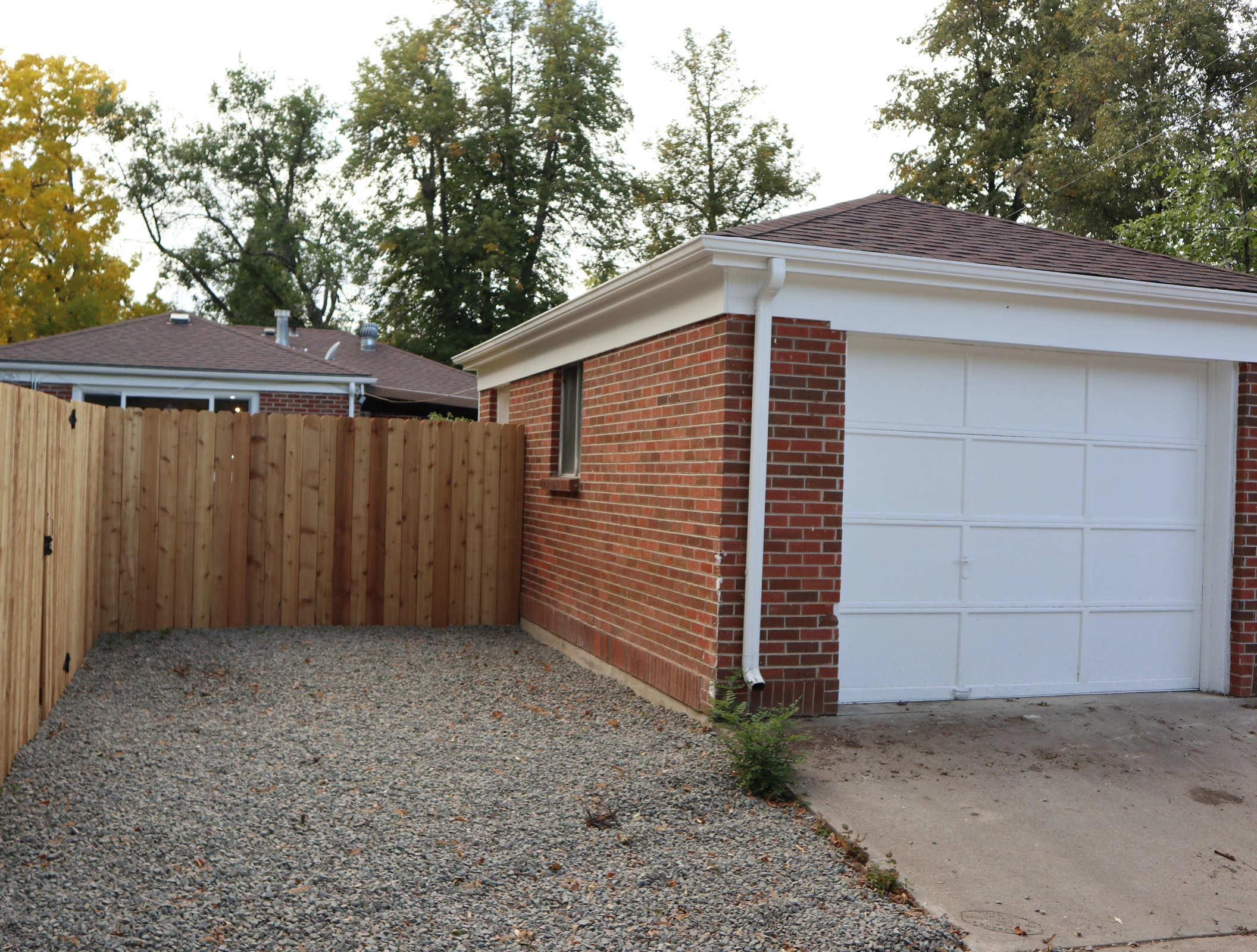 After 850 Magnolia garage after