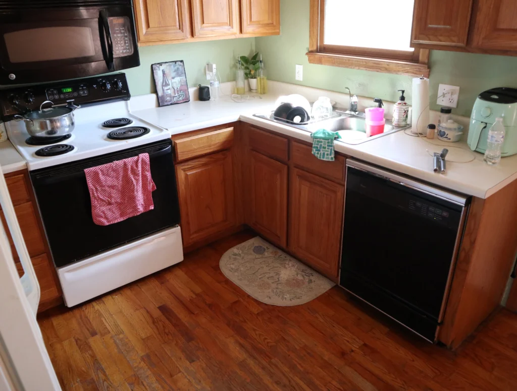 Before Quail Renovation Bath Kitchen