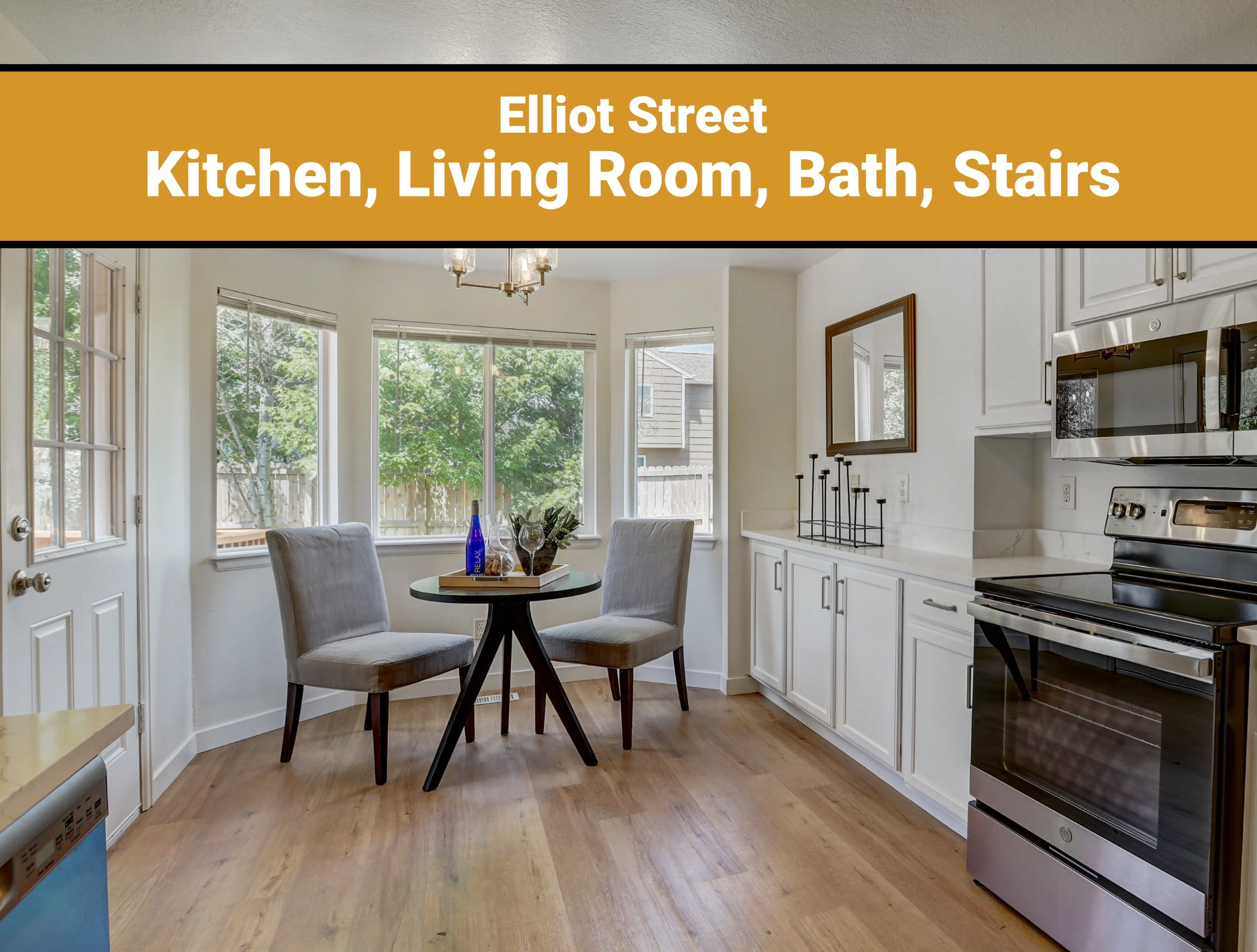 Elliot Street Kitchen, Dining, Living Room, Bath renovation