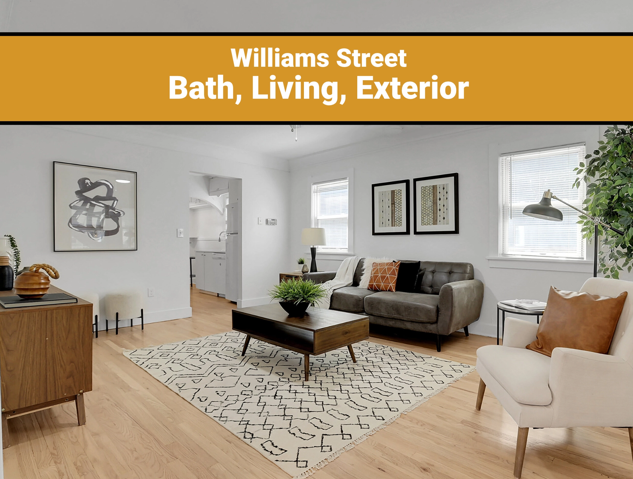 Williams St Renovation Bath, living, exterior