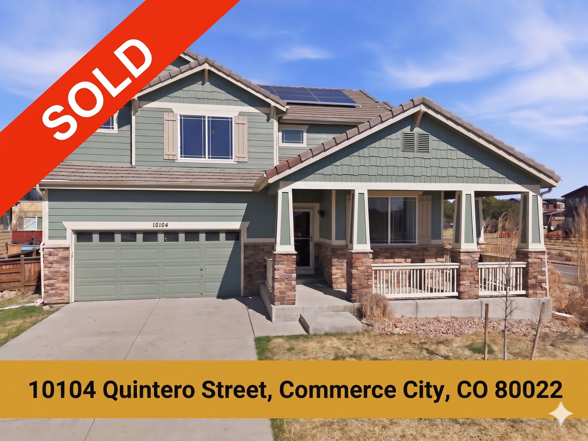 SOLD 10104 Quintero Street, Commerce City, CO 80022
